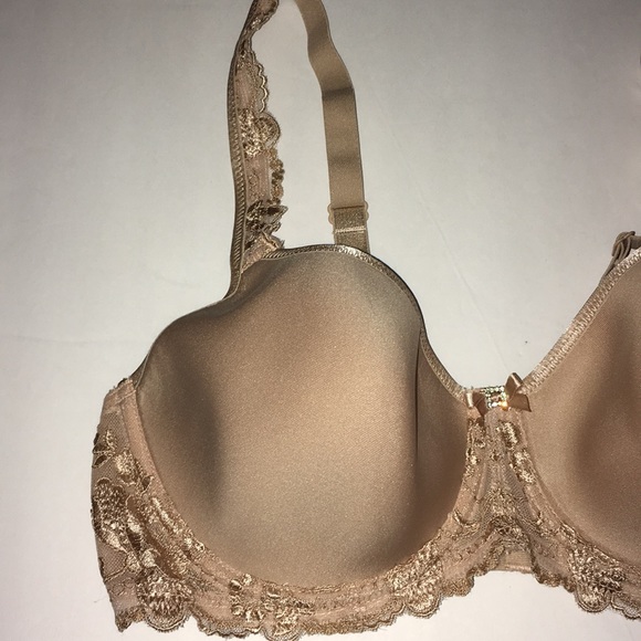 Lunaire Milan Spacer T-shirt Bra Nude 36C 36D - Picture 3 of 4